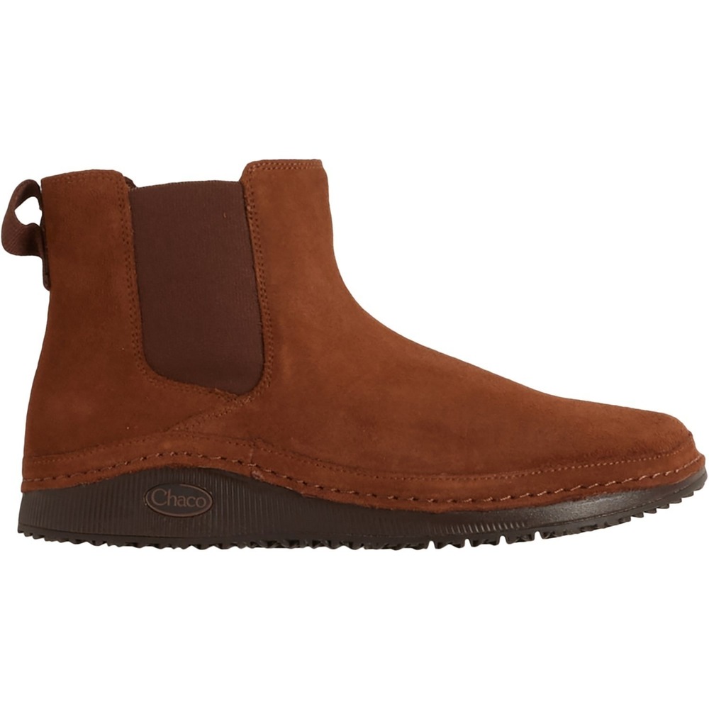 Chaco Paonia Chelsea Boots Men Sz 11 M Suede Cinnamon Brown Pull On Ankle - Picture 6 of 6